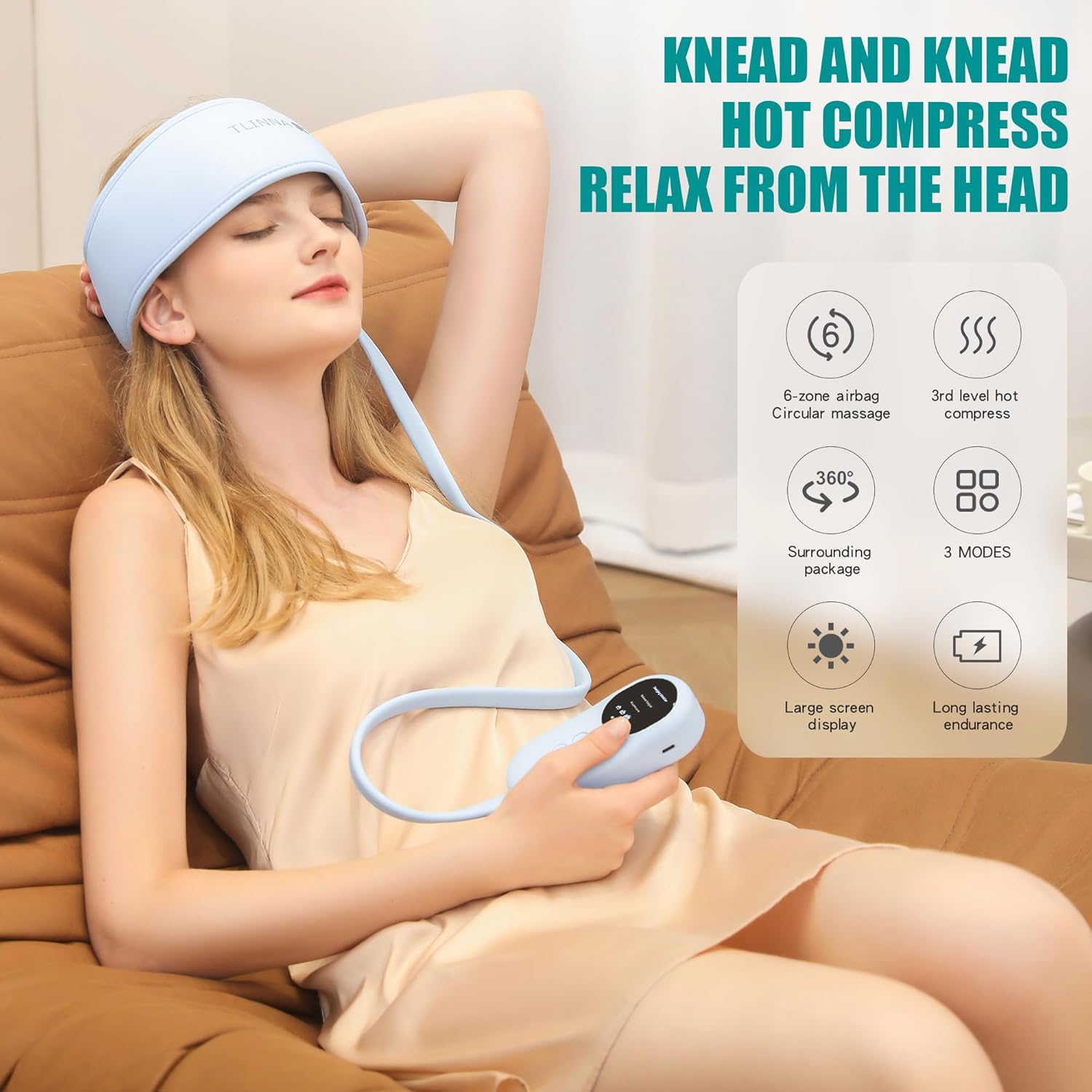 Heated Airbag Head Massage Cap (Free Shipping)